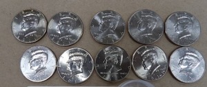 lot 85 image: 10) 2011P KENNEDY HALF DOLLARS NIFC COLLECTORS ONLY COINS