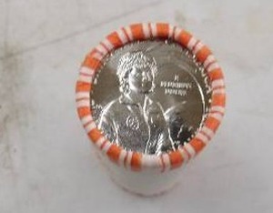 lot 134 image: 1 COMPLETE QUARTER ROLLS FROM MINT 2022D DR. SALLY RIDE