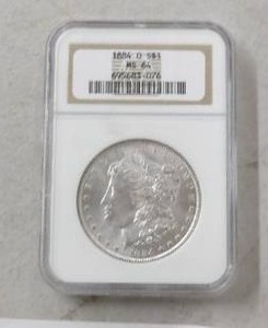 1884O $1 MORGAN MS64 90% SILVER