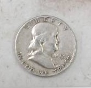 lot 165 image: 1951 BENJAMIN HALF DOLLAR 90% SILVER