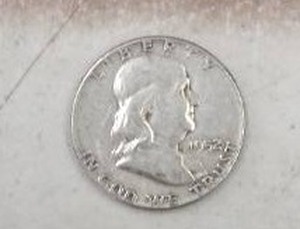 lot 166 image: 1952 BENJAMIN HALF DOLLAR 90% SILVER