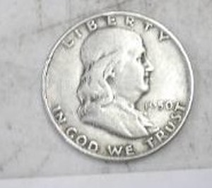 lot 174 image: 1950D BENJAMIN HALF DOLLAR 90% SILVER