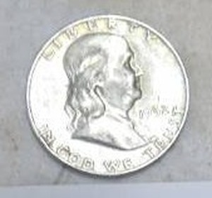 lot 176 image: 1952D BENJAMIN HALF DOLLAR 90% SILVER