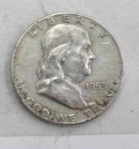 lot 181 image: 1953D BENJAMIN HALF DOLLAR 90% SILVER