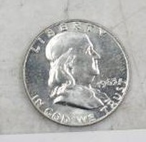 lot 186 image: 1963D BENJAMIN HALF DOLLAR 90% SILVER