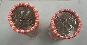 lot 1 image: 2 COMPLETE QUARTER ROLLS FROM MINT 2022D DR. SALLY RIDE