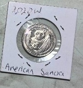 lot 5 image: 2020W AMERICAN SAMOA QUARTER