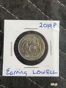 lot 140 image: 2019P LOWELL QUARTER ERROR EARRING