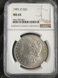 lot 162 image: 1901O $1 MORGAN MS64 90% SILVER