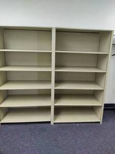 lot 19 image: Adjustable Metal Shelving (Three Sets of Two)