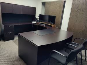 Five Piece Executive Desk Set