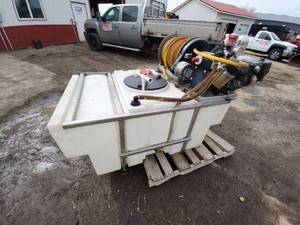 lot 9 image: GNC 200 Gallon space saver skid sprayer