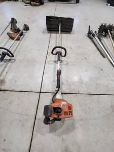 lot 47 image: Used Stihl FS 85 Pro Gas Trimmer with Attachments -Non running