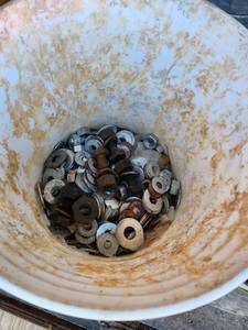 lot 69 image: Collection of Assorted Screws, Nails, and Fasteners