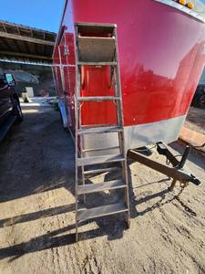lot 81 image: Wooden 7-Step Folding Ladder