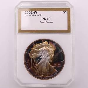 2002-W Silver Eagle PR 70 1 oz Silver