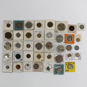 lot 39 image: Foreign 2x2 Coin Lot