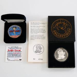 lot 33 image: Silver Eagle Lot of 2 - Betty Boop, Garfield