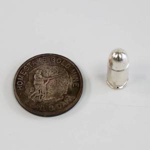 lot 73 image: 1 Oz .999 Silver Lot of 2 - Homestake Mine Token, Bullet