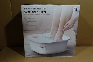 lot 20A image: Sharper Image Spahaven Zen Heating Foot Bath