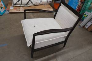 lot 76 image: Threshold with Studio McGee Wood Frame Pillow Top Accent Chair