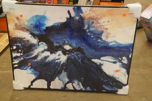 lot 63 image: Framed Canvas Accent Art