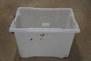 lot 24 image: Brightroom 32 Gallon Wheeled Storage Tote -No Lid
