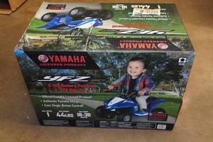 lot 12 image: Yamaha YFZ 6V Battery Powered ATV Ride on Toy for 18-36 Months