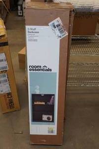 lot 15 image: Room Essentials 3-Shelf Bookcase -Espresso Finish