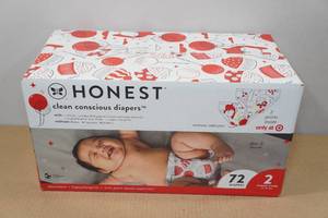 lot 33 image: Honest Size 2 Diapers - 72 Count