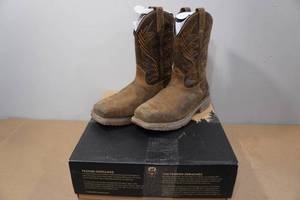 lot 111 image: Irish Setter Marshall Mens 11 Pull-On Work Boots -Size 8.5