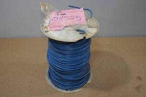 lot 149 image: 12 Ga Primary Wire Spool - Blue