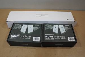 lot 156 image: 2 HDMI Wall Plates with Port Panel