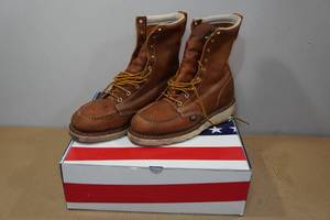 lot 171 image: Thorogood 8 Tabacco American Heritage Series Work Boots -Size 9