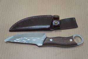lot 186 image: Viking Knife Works 9 Hammered Carbon Steel Knife