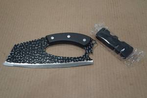 lot 192 image: 8 Carbon Steel Professional Chef Knife with Sharpener