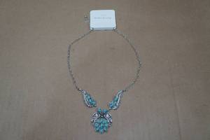 lot 217 image: Turquoise  Silver-Tone Necklace