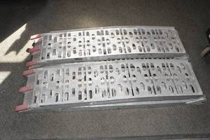 lot 219 image: 7 Aluminum Folding Ramps 11 Wide