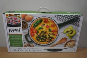 lot 239 image: Parini 9 Enameled Cast Iron Round Pan