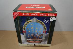 lot 261 image: Coca-Cola Town Square Collection Hardware Store Lighted House