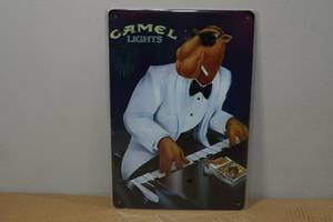 lot 268 image: Novelty Metal Sign -Camel Lights