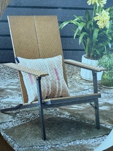 lot 21 image: Esker Recycled Resin Wood Adirondack Chair -Brown