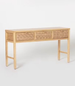 lot 10A image: Threshold Palmdale Woven Drawer Console