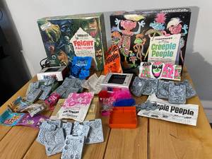 lot 6-A2025 image: Vintage 1966 A Thingmaker Lot Including Complete Fright Factory, Complete Creeple Peeple & Complete Add on Fun Flowers Plates
