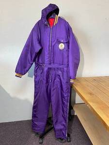 lot 8-A2025 image: Vintage Minnesota Viking Snowsuit Adult Mens XXL with Detachable Hood - Amazing Condition - SKOL