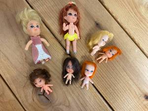 lot 66-A2025 image: 1967 Mattel Liddle Kiddle Doll 1967 Hasbro Storykins Cinderella 5 Hong Kong Liddle Kiddle Perfume Dolls