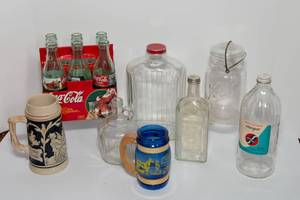 lot 13 image: Vintage Glassware  13 Pieces for Display & Collecting