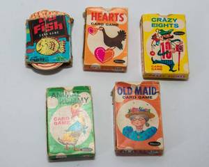 lot 46 image: Vintage Card Games Lot  Five Total