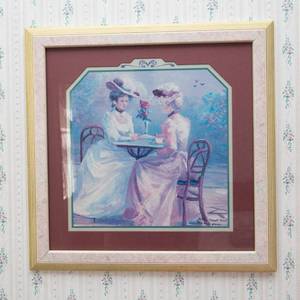lot 56 image: Inspirational Tea Garden Thru Gods Grace by Bettie Hebert-Felder