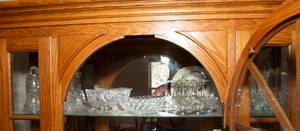 lot 74 image: Row of Intricate Clear Cut Glassware #1  Perfect for Entertaining or Displaying - 20 pieces